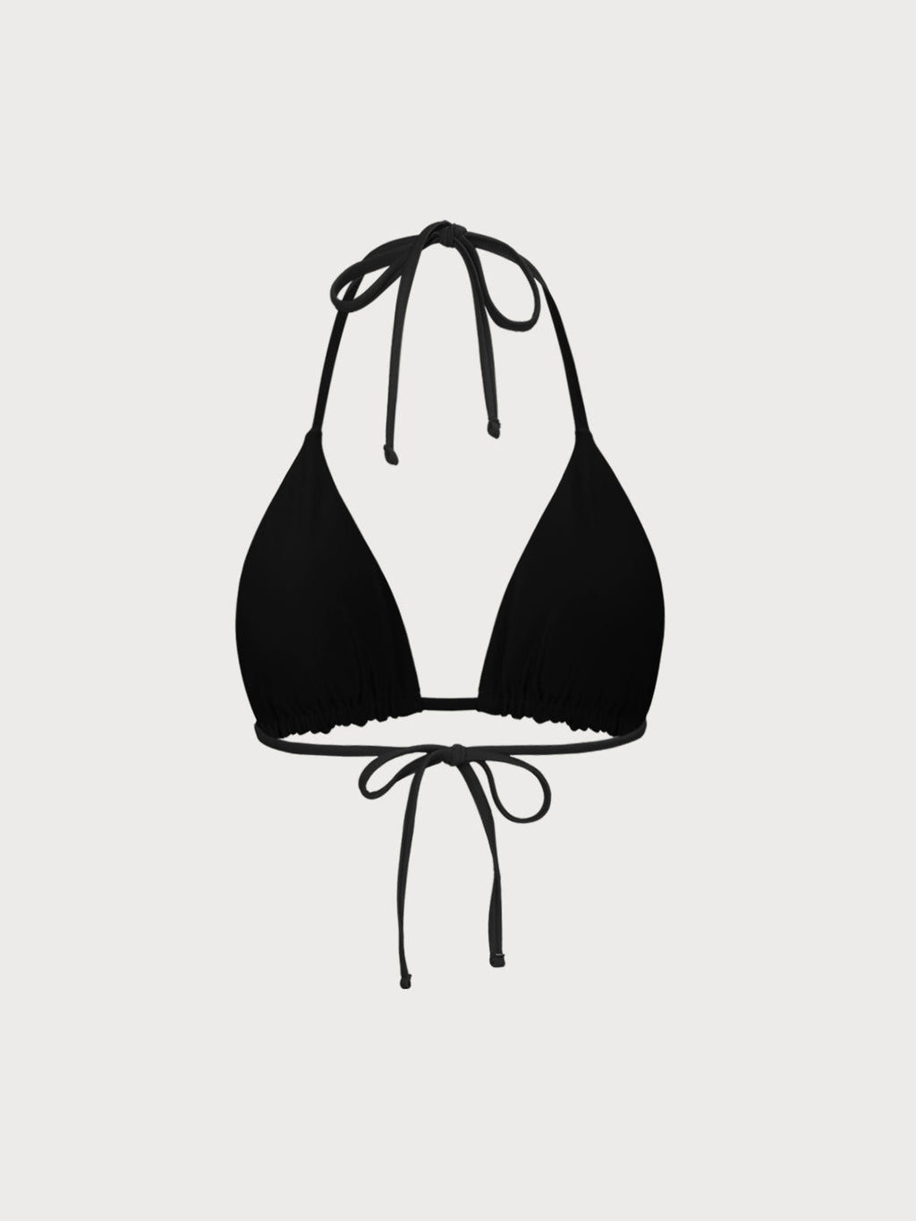ECONYL® Premium Siyah Üçgen Bikini Üstü