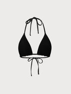 ECONYL® Premium Siyah Üçgen Bikini Üstü