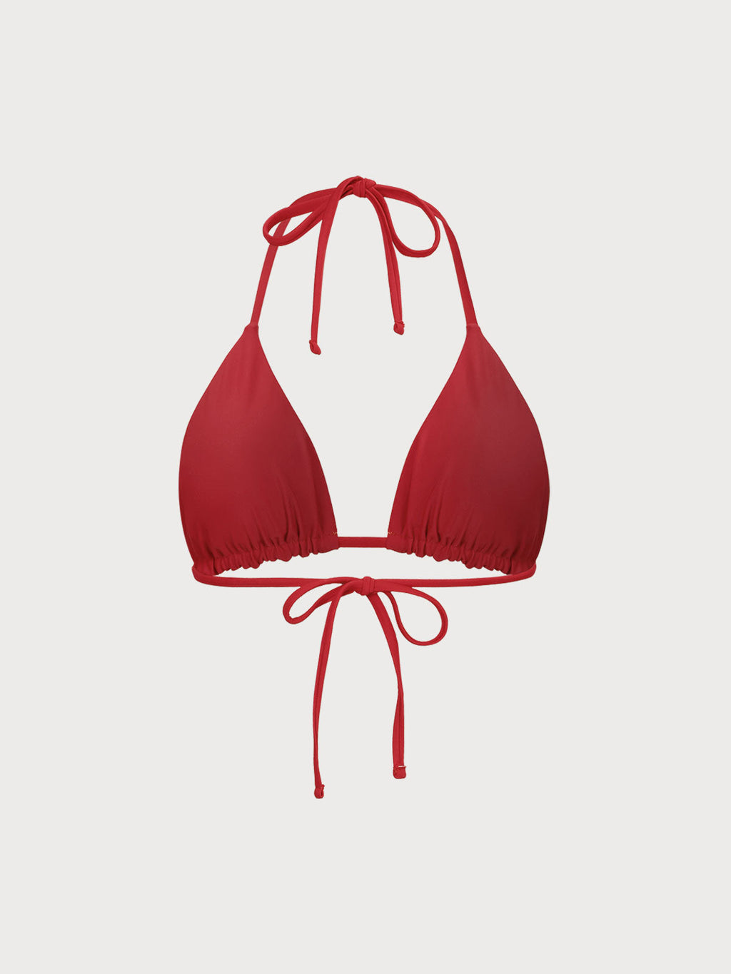ECONYL® Kırmızı Dönüşümlü Üçgen Bikini Üstü - Şık ve Sürdürülebilir