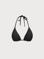 ECONYL® Premium Siyah Üçgen Bikini Üstü