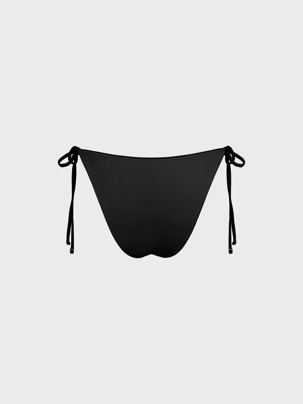 Premium ECONYL® Siyah Kravat Bikini Altı - Şık ve Çevre Dostu
