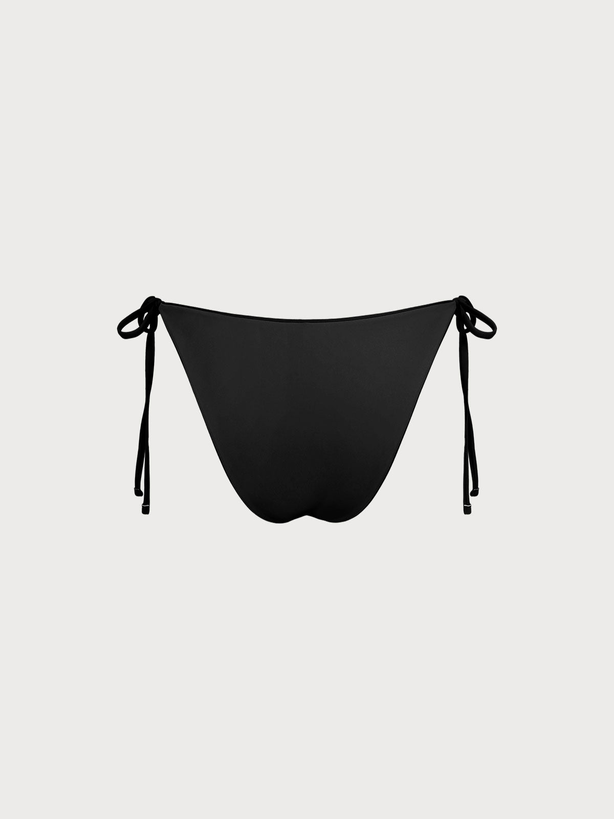 Premium ECONYL® Siyah Kravat Bikini Altı - Şık ve Çevre Dostu