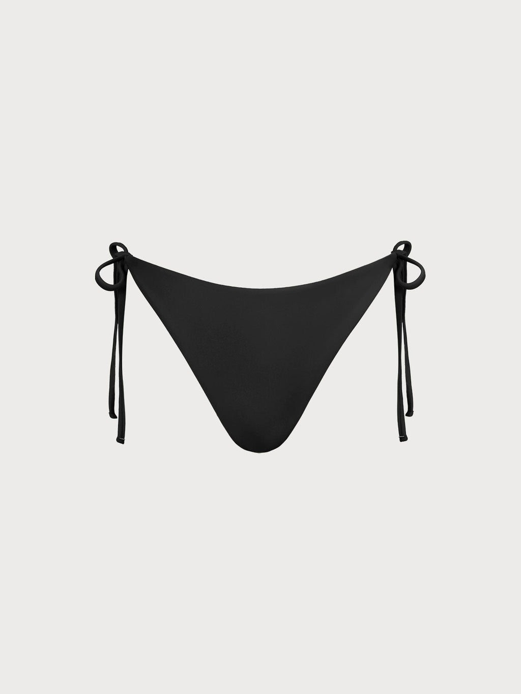 Premium ECONYL® Siyah Kravat Bikini Altı - Şık ve Çevre Dostu