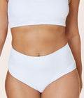 Ribanalı Yüksek Bel Beyaz Bikini Altı - Şık ve Rahat