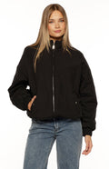 Ace Siyah Oversized Şişme Ceket