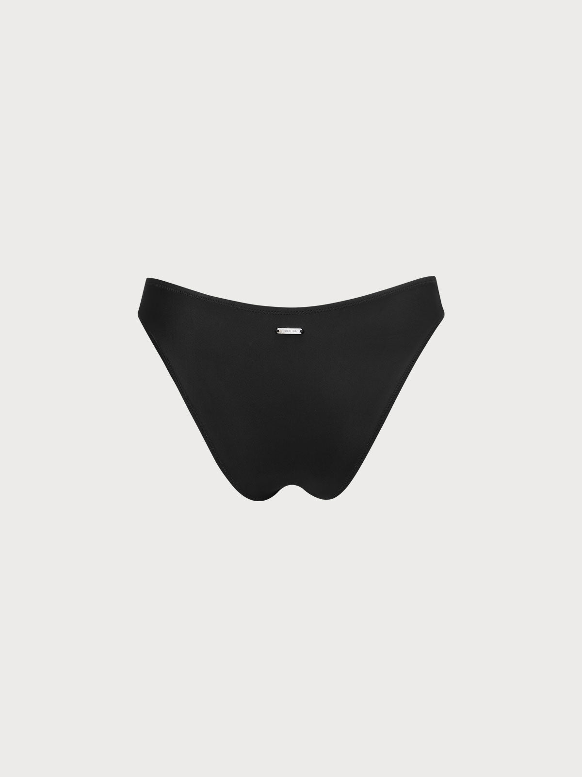 ECONYL® Siyah Şık Düşük Bel Bikini Altı - Sürdürülebilir Moda