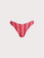 Şık Kırmızı Kordonlu Bikini Altı - Yaz Plaj Modası
