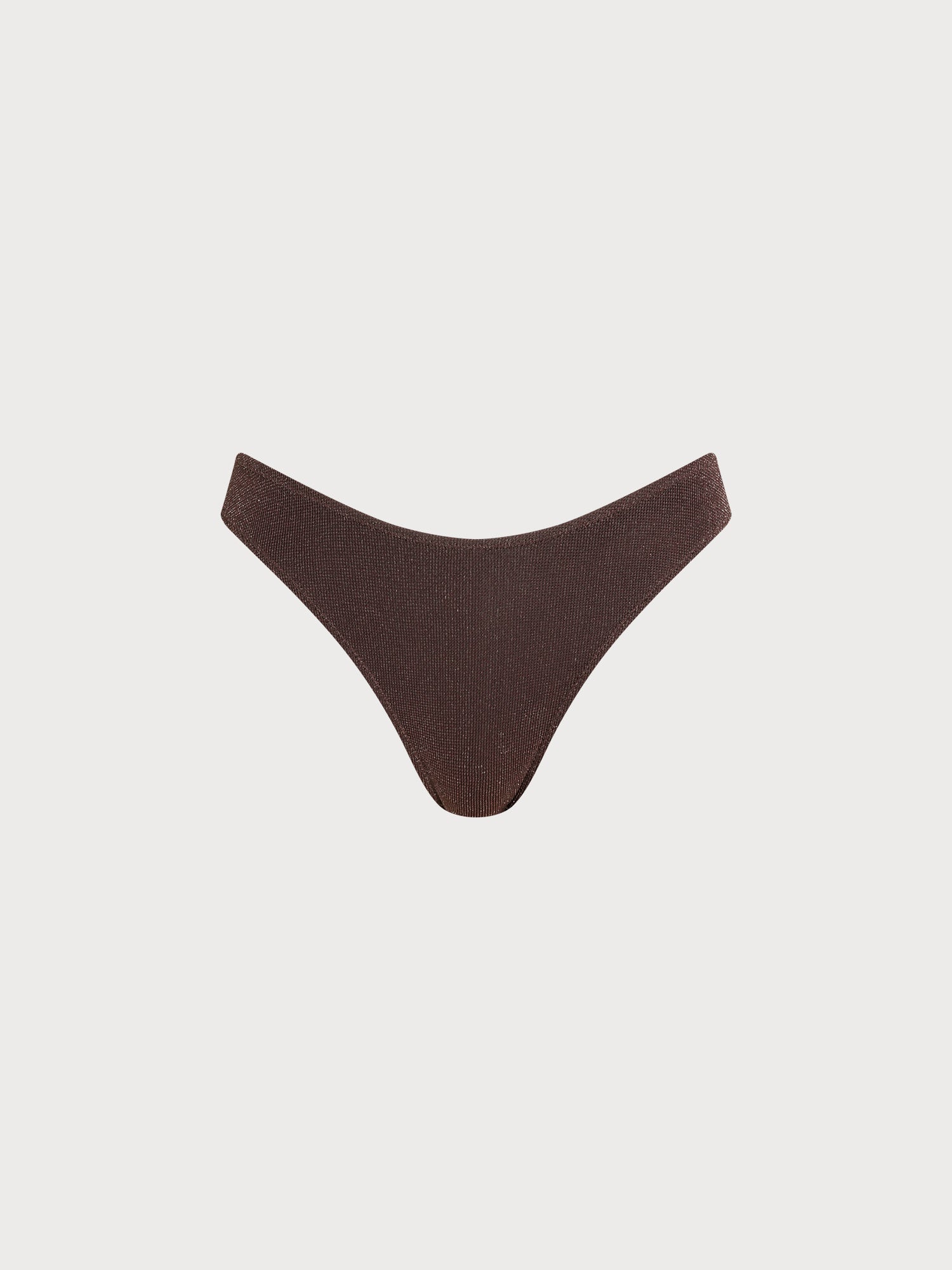 Şık Kahverengi Işıltılı Bağlamalı Bikini Altı - Yaz Modası