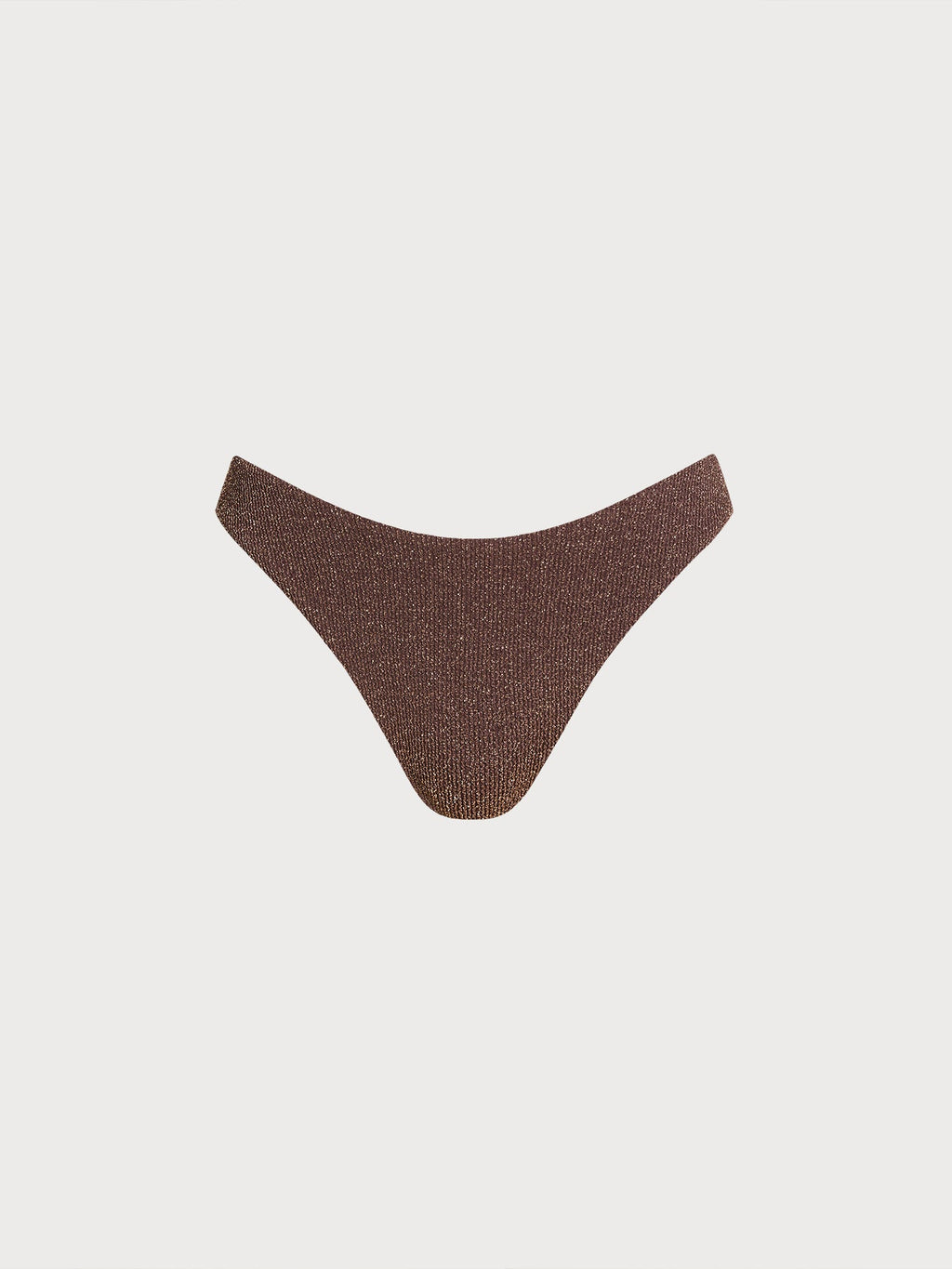 Şık Koyu Kahverengi Lurex Bikini Altı - Yaz Modası