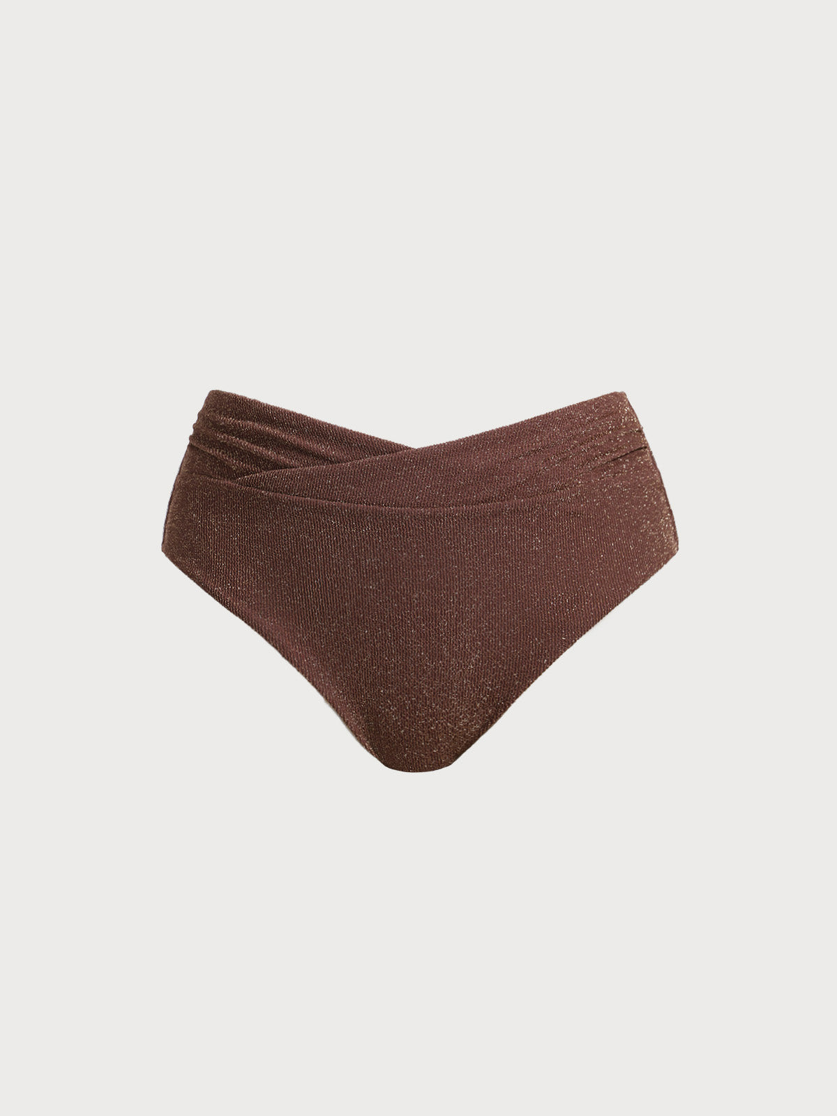 Premium Koyu Kahve V Kesim Büyük Beden Bikini Altı