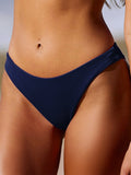 Şık Lacivert Düşük Bel Bikini Altı - Yaz Plaj Modası
