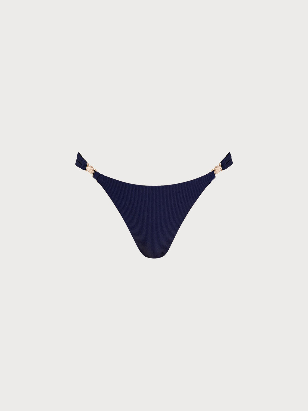 Şık Lacivert Altın Detaylı Bikini Altı - Yaz Modası