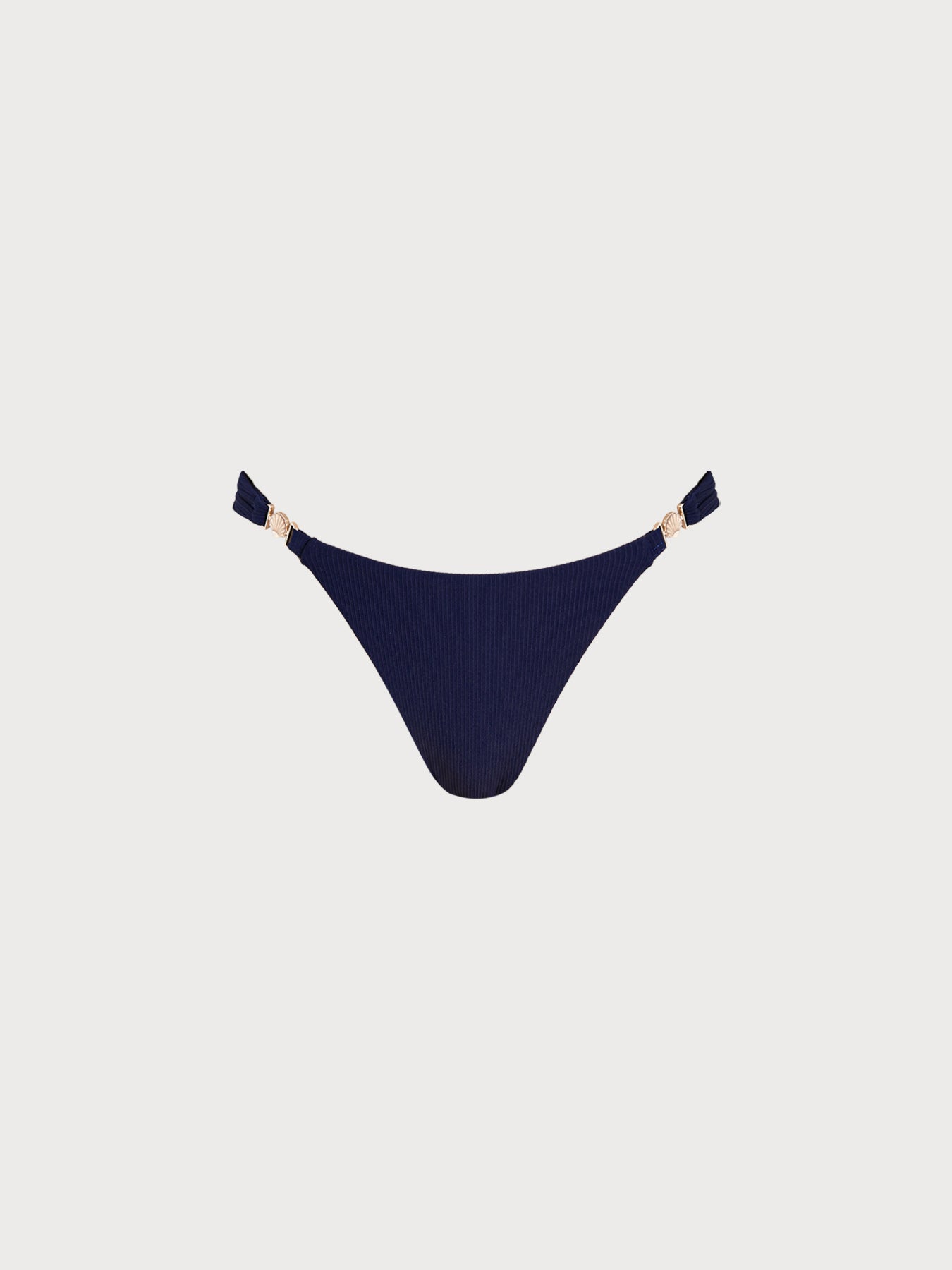 Şık Lacivert Altın Detaylı Bikini Altı - Yaz Modası