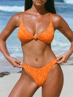 Turuncu Deniz Yıldızı Desenli Bikini Altı - Şık ve Rahat