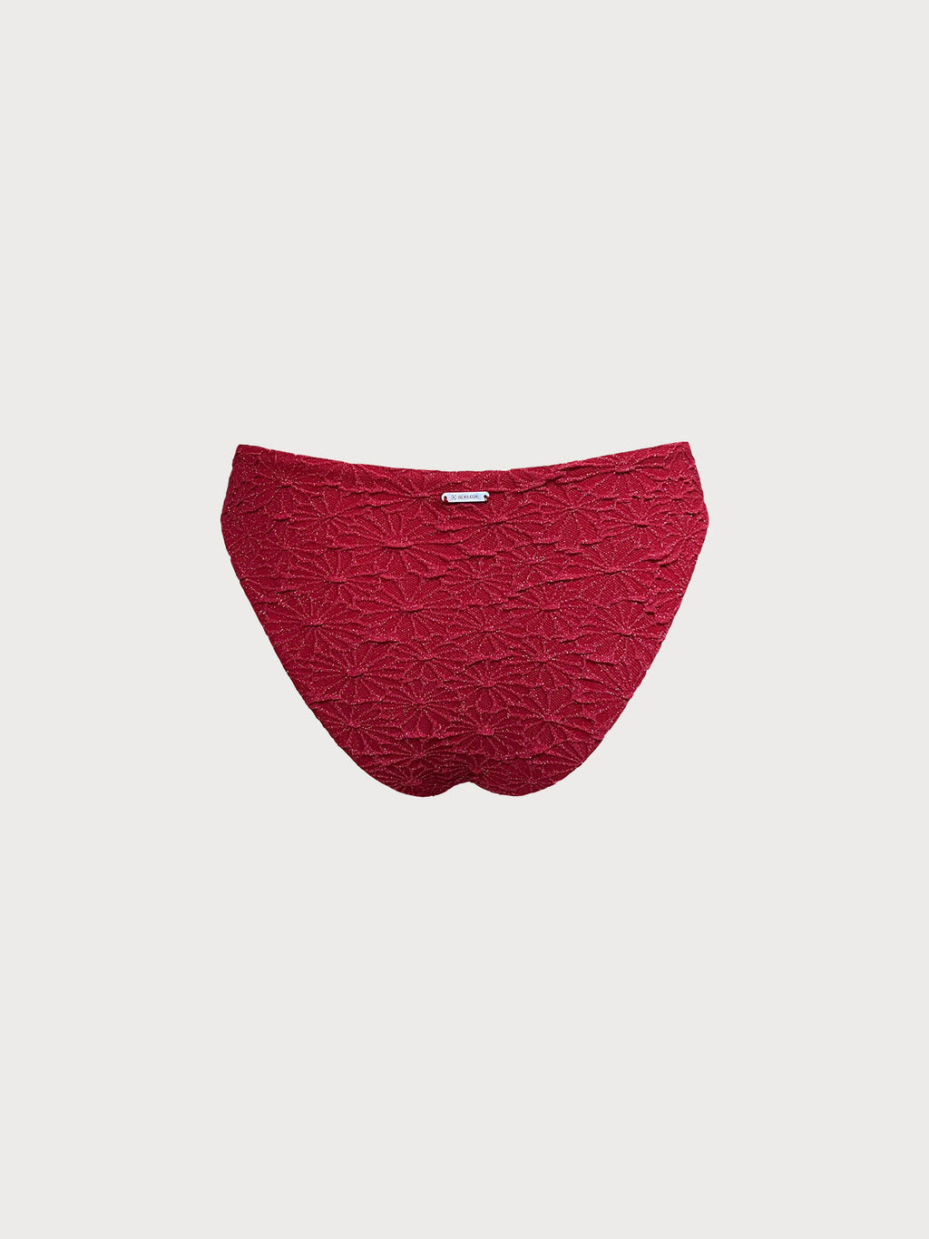 Premium Kırmızı Dokulu O-Halka Bikini Altı