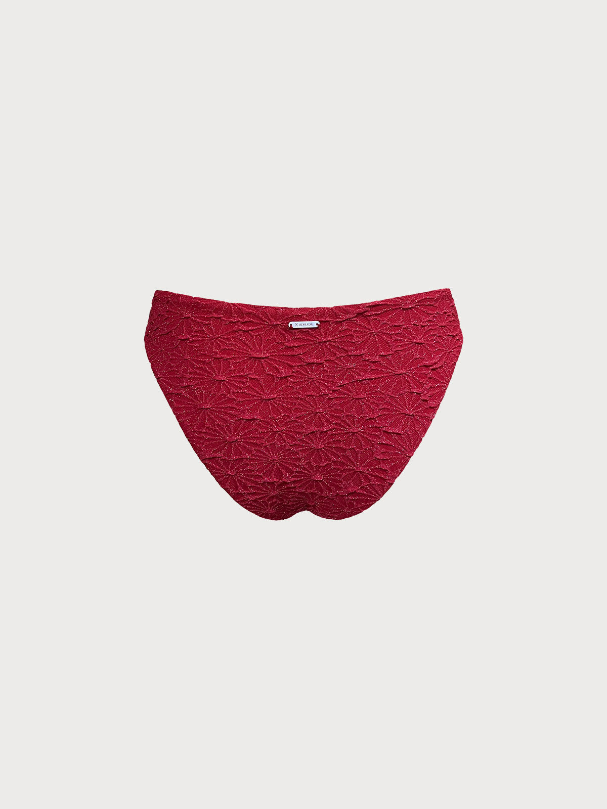Premium Kırmızı Dokulu O-Halka Bikini Altı