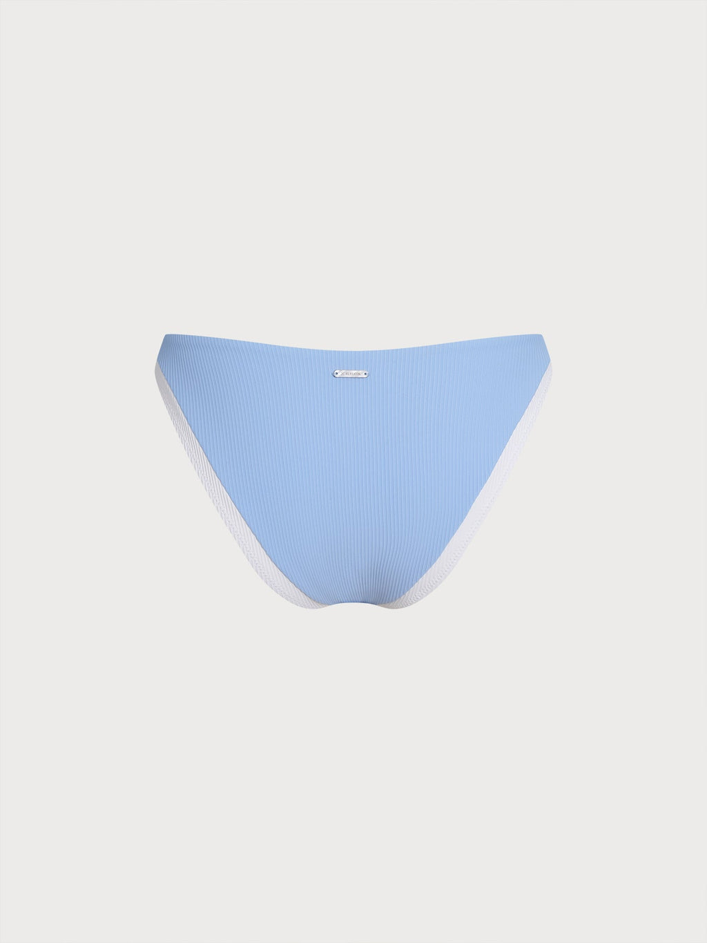 Şık Mavi Kontrast V Kesim Bikini Altı