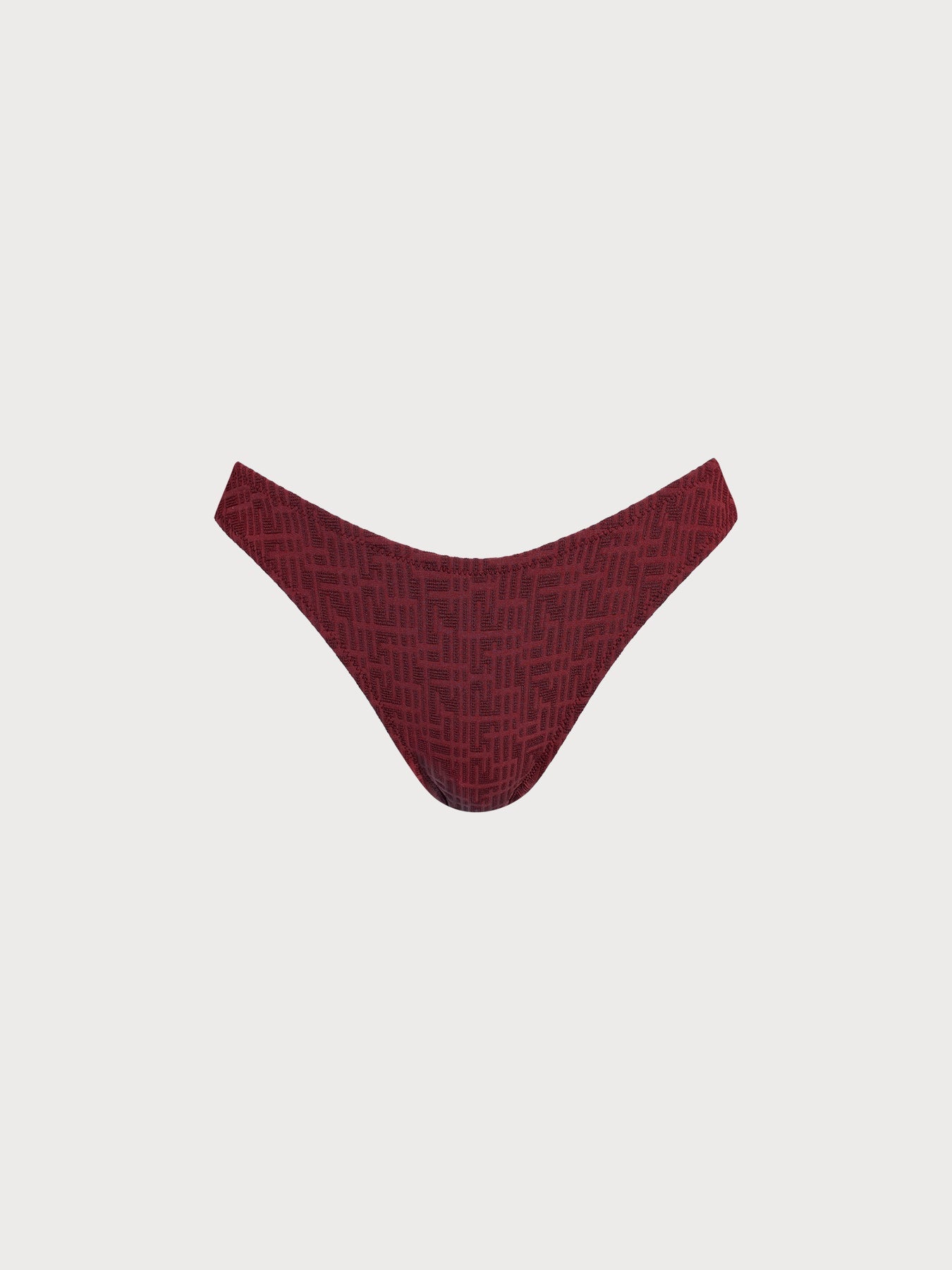 Premium Kırmızı Monogram Bikini Altı - Şık ve Rahat