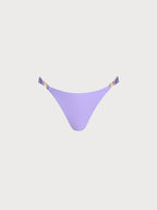 Mor Altın Detaylı Şık Bikini Altı