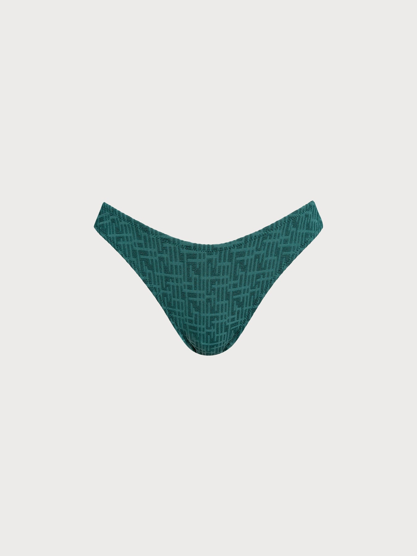 Yeşil Desenli Monogram Bikini Altı - Şık ve Rahat