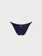 Şık Lacivert Altın Detaylı Bikini Altı - Yaz Modası