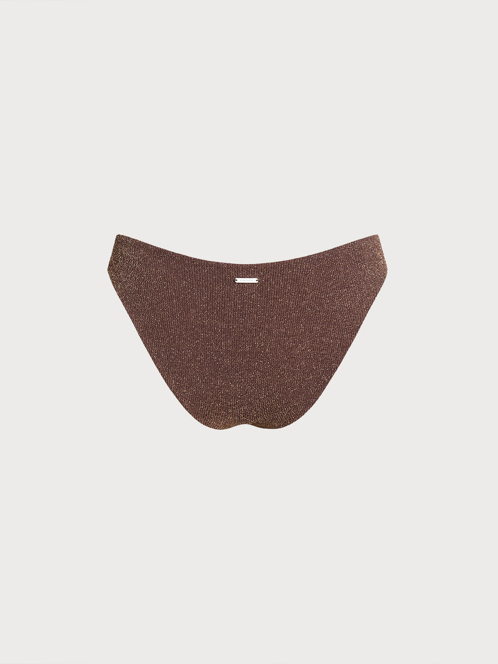 Şık Koyu Kahverengi Lurex Bikini Altı - Yaz Modası
