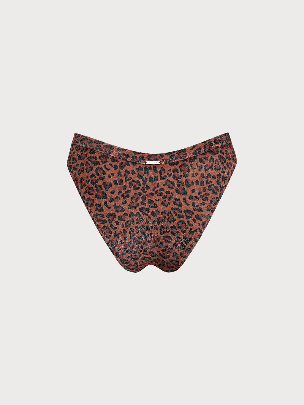 V Kesim Leopar Desenli Lurex Bikini Altı - Şıklığın Adresi
