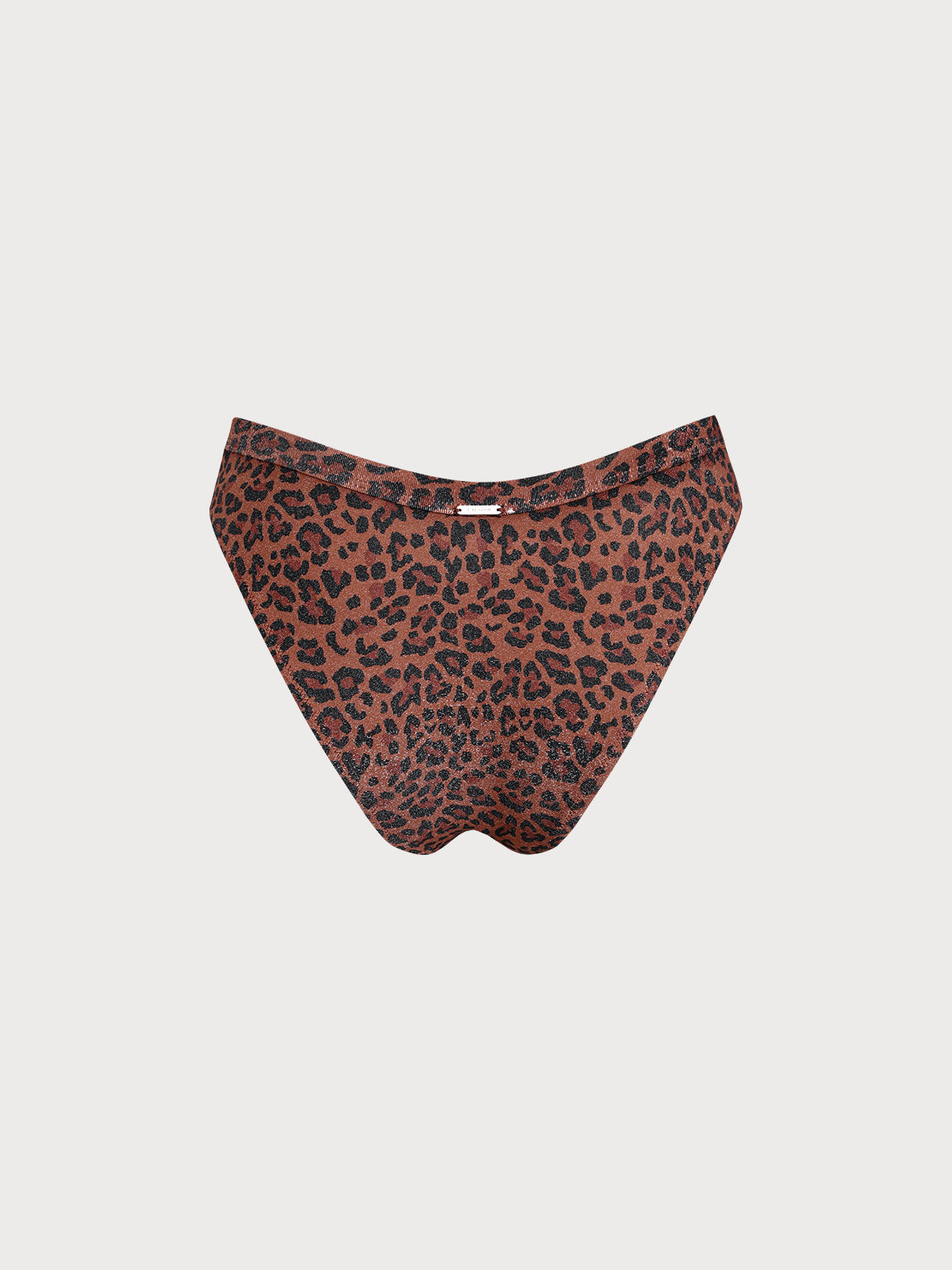 V Kesim Leopar Desenli Lurex Bikini Altı - Şıklığın Adresi
