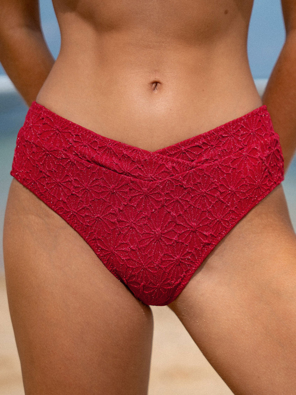 Şarap Kırmızısı Tam Kapama Bikini Altı - Şık ve Rahat