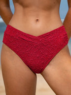 Şarap Kırmızısı Tam Kapama Bikini Altı - Şık ve Rahat