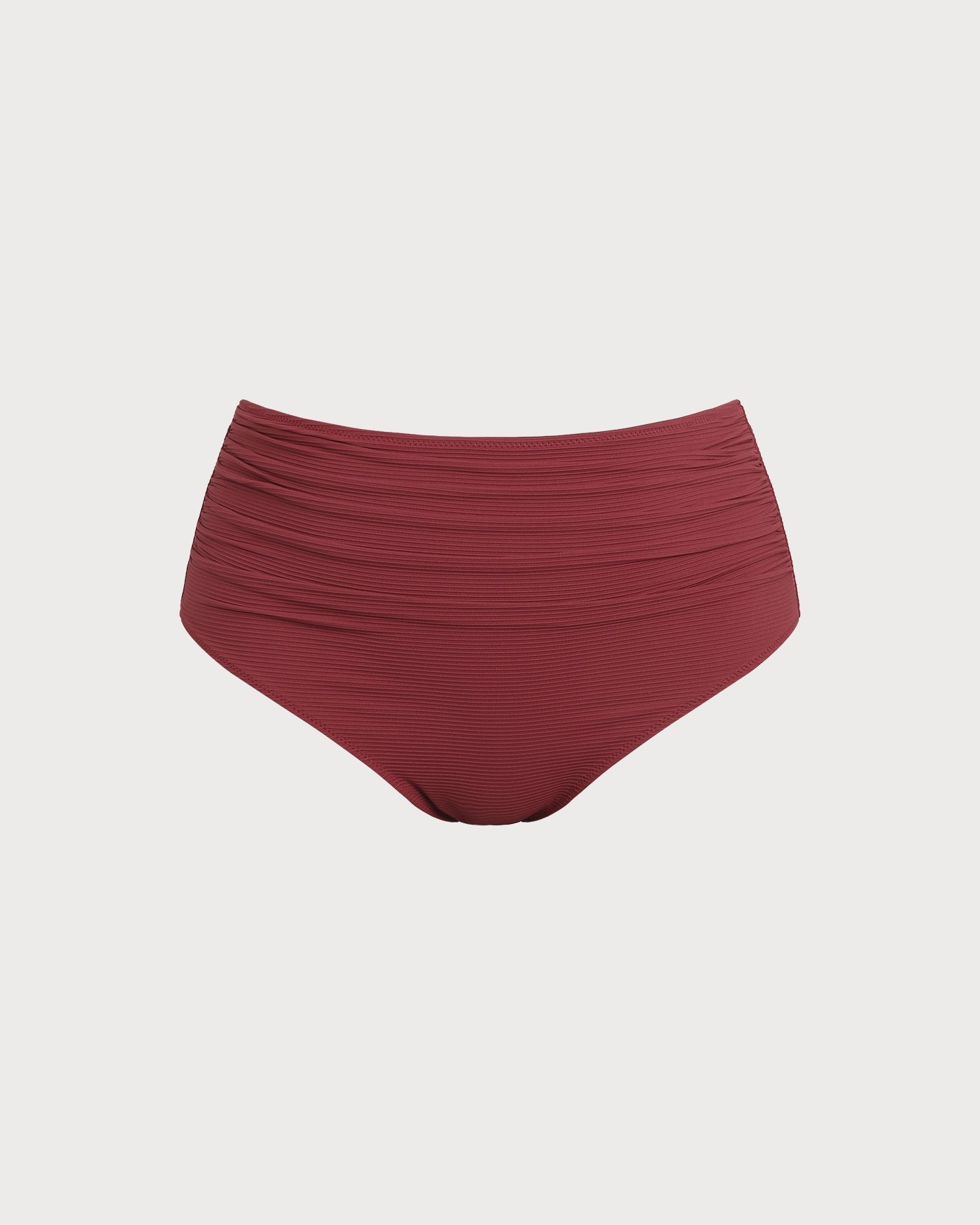 Şarap Renk Fırfırlı Büyük Beden Bikini Altı - Şıklığı Yakalayın