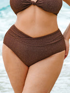 Premium Koyu Kahve V Kesim Büyük Beden Bikini Altı