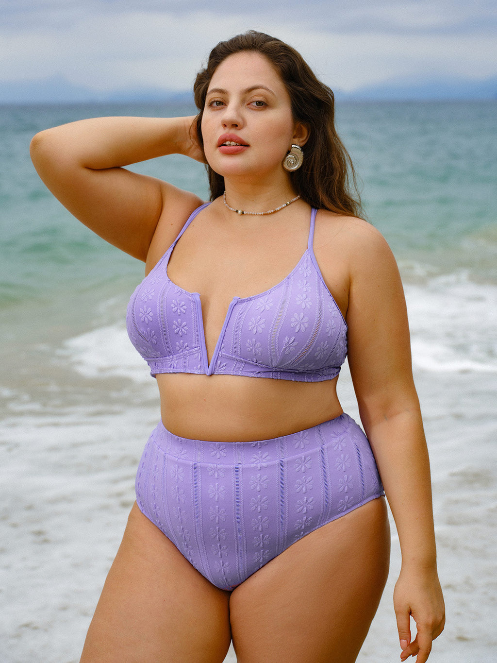 Mor Jakarlı Büyük Beden Bikini Altı - Şık ve Rahat Seçim