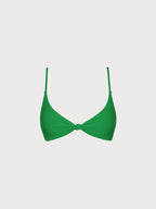 Yeşil Dönüştürülebilir Çapraz Bikini Üstü - Şık ve Ekolojik