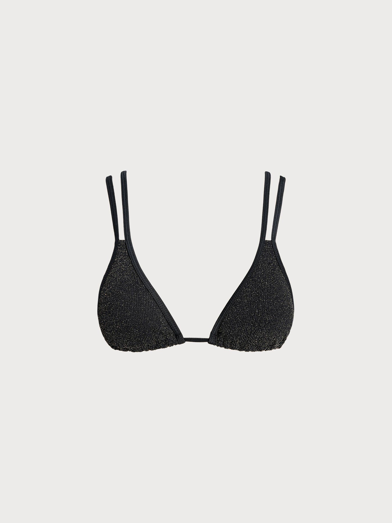 Şık Siyah Askılı Bikini Üstü - Yüksek Kalite Yaz Modası