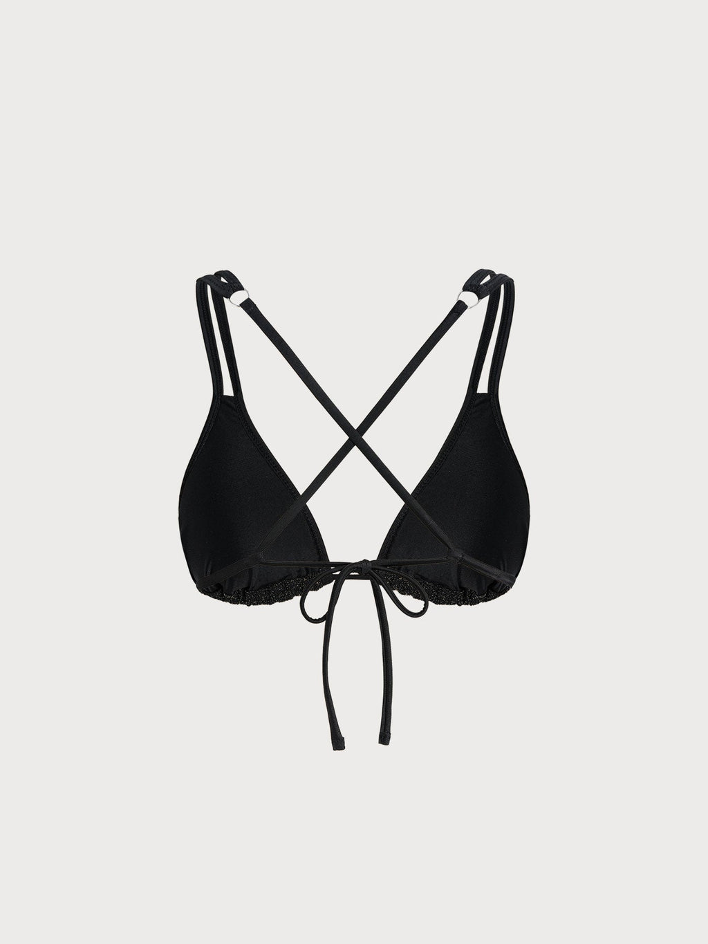 Şık Siyah Askılı Bikini Üstü - Yüksek Kalite Yaz Modası