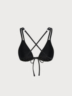 Şık Siyah Askılı Bikini Üstü - Yüksek Kalite Yaz Modası