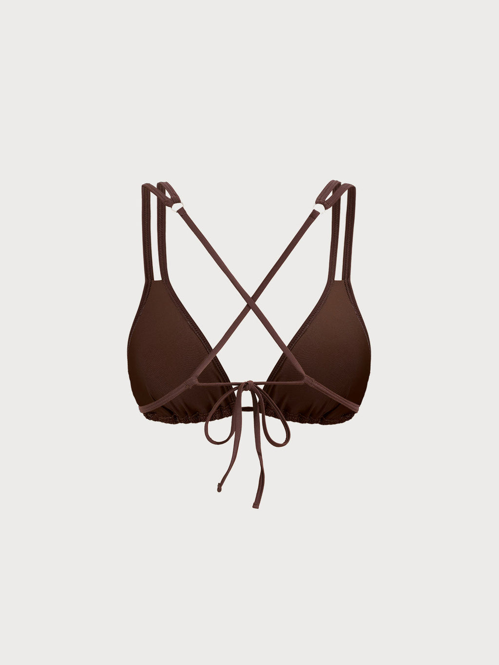 Şık Koyu Kahverengi Askılı Bikini Üstü - Yaz Modası
