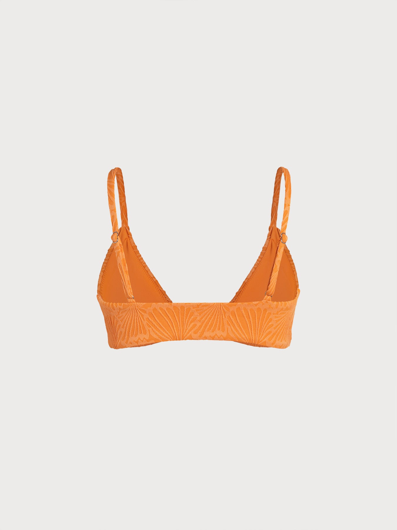 Turuncu Jakarlı O-Halka Bikini Üstü - Şık ve Rahat Yaz Modası