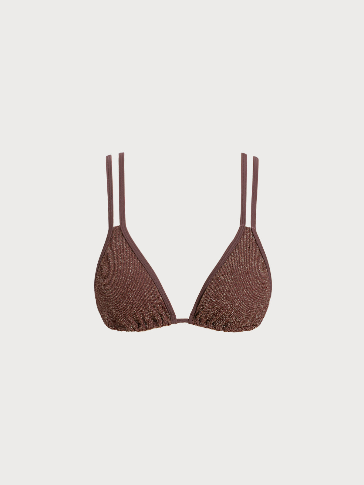 Şık Koyu Kahverengi Askılı Bikini Üstü - Yaz Modası