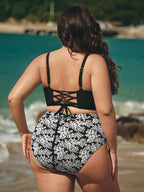 Destekli Siyah Büyük Beden Bikini Üstü - Şık ve Rahat