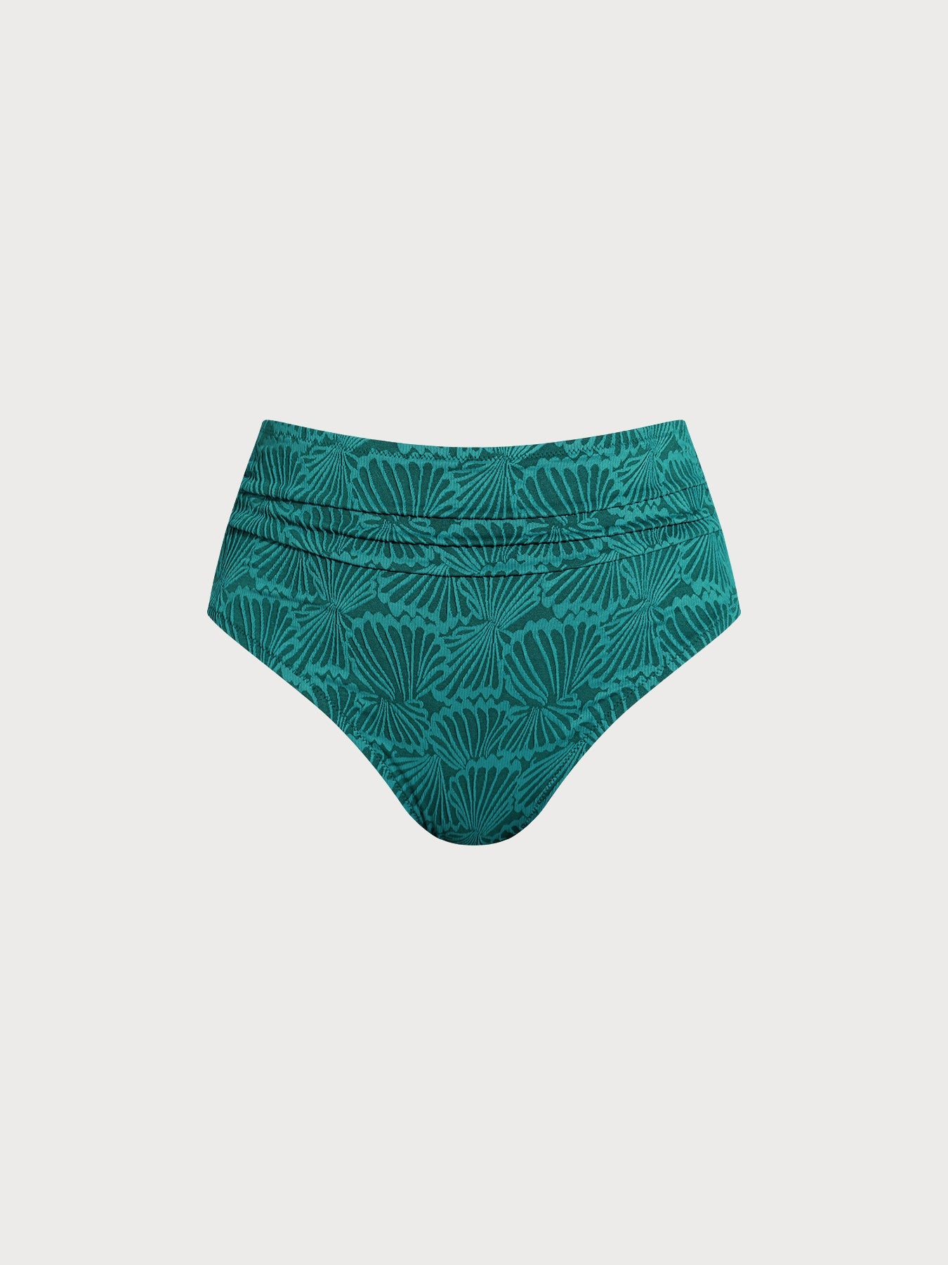 Koyu Yeşil Jakarlı Büyük Beden Bikini Altı - Şık ve Rahat