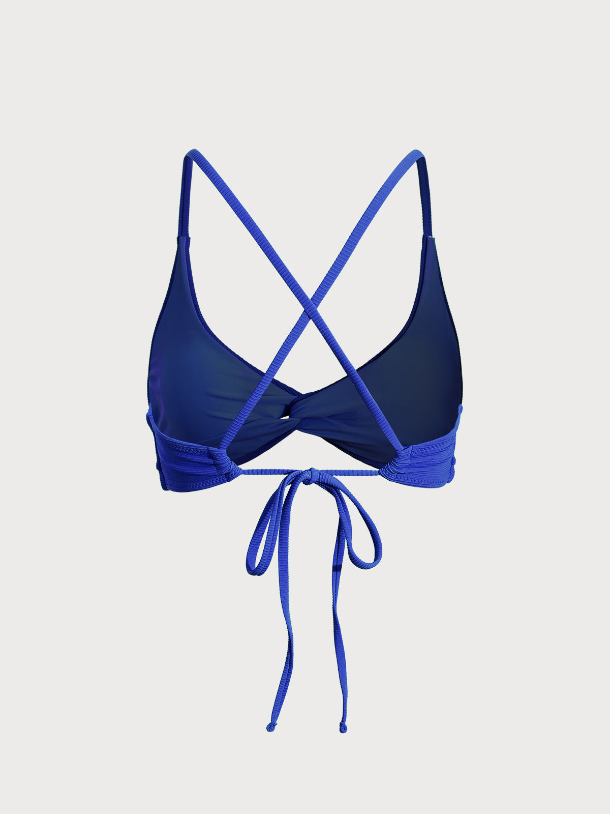 Şık Mavi Sırt Açık Bikini Üstü - Yaz Modası