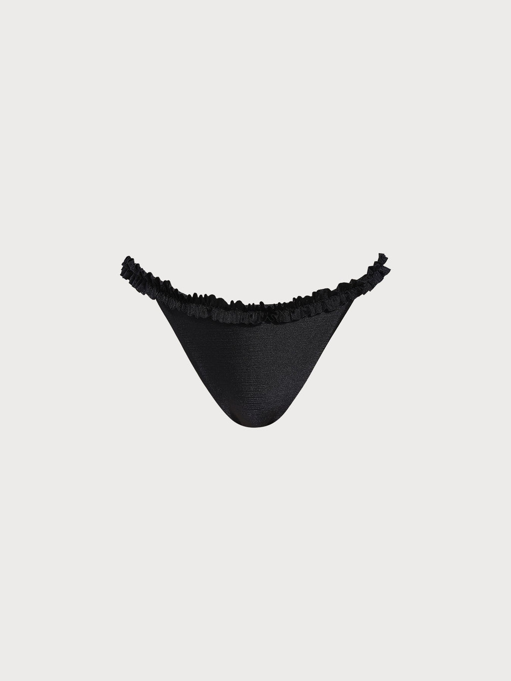 Şık Siyah Volanlı Bikini Altı - Yaz Plaj Modası