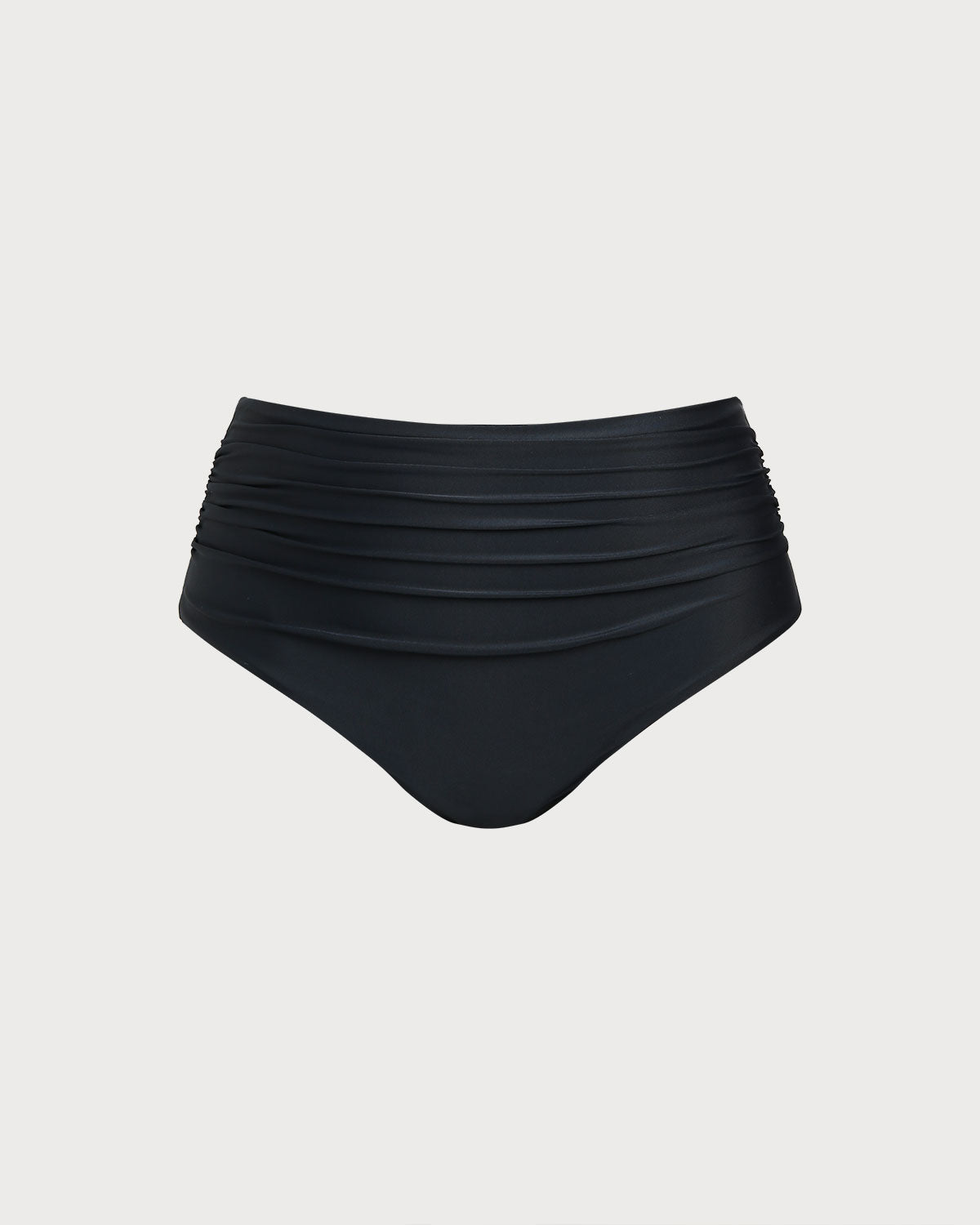Şık Siyah Büyük Beden Kırışık Bikini Altı