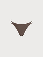 ECONYL® Premium Koyu Kahverengi Bikini Altı - Şık ve Sürdürülebilir