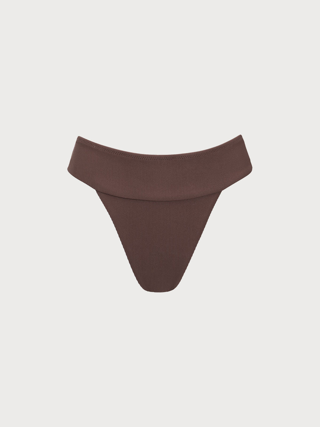 Koyu Kahverengi Yüksek Bel Ribana Bikini Altı