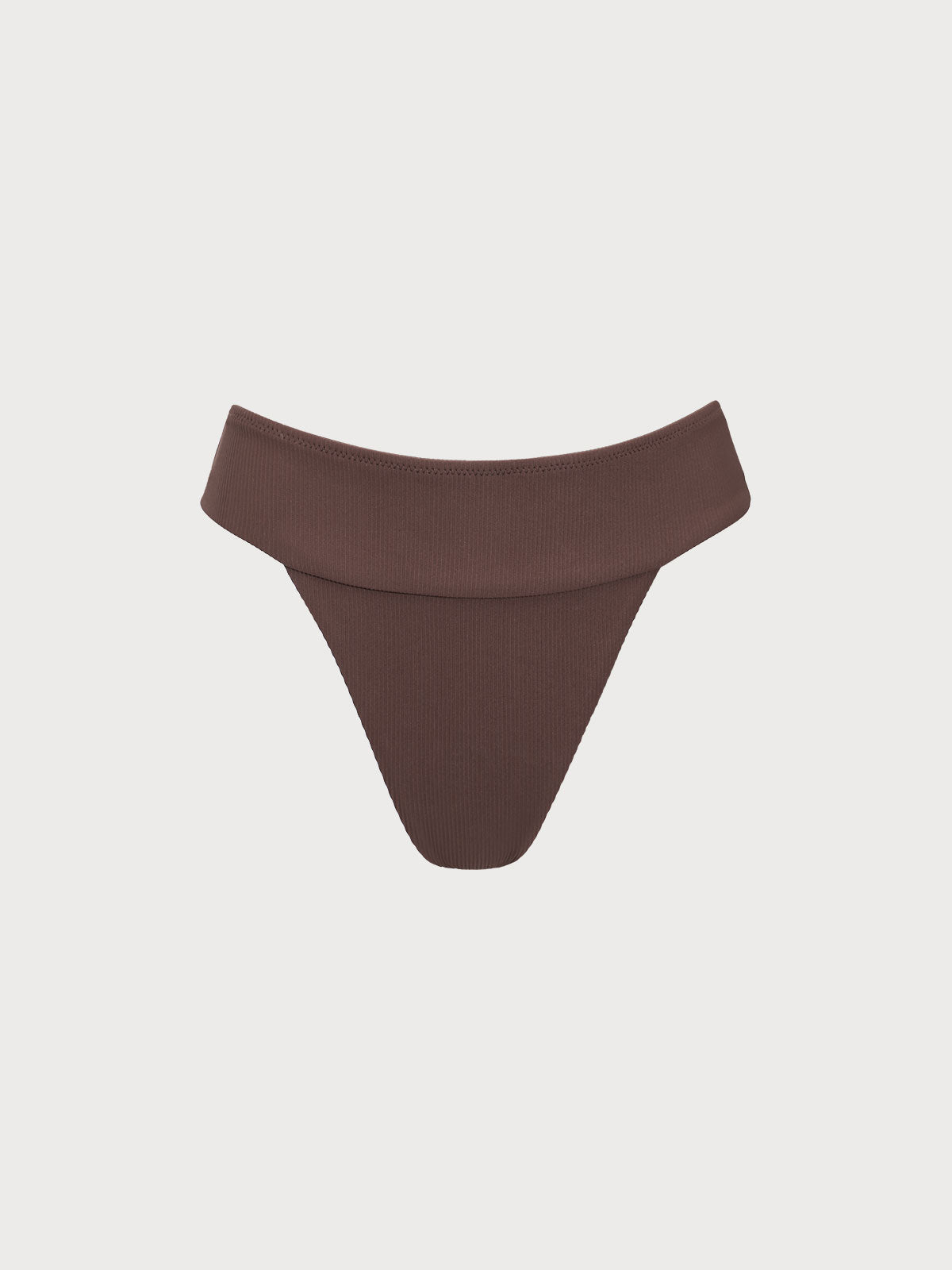 Koyu Kahverengi Yüksek Bel Ribana Bikini Altı