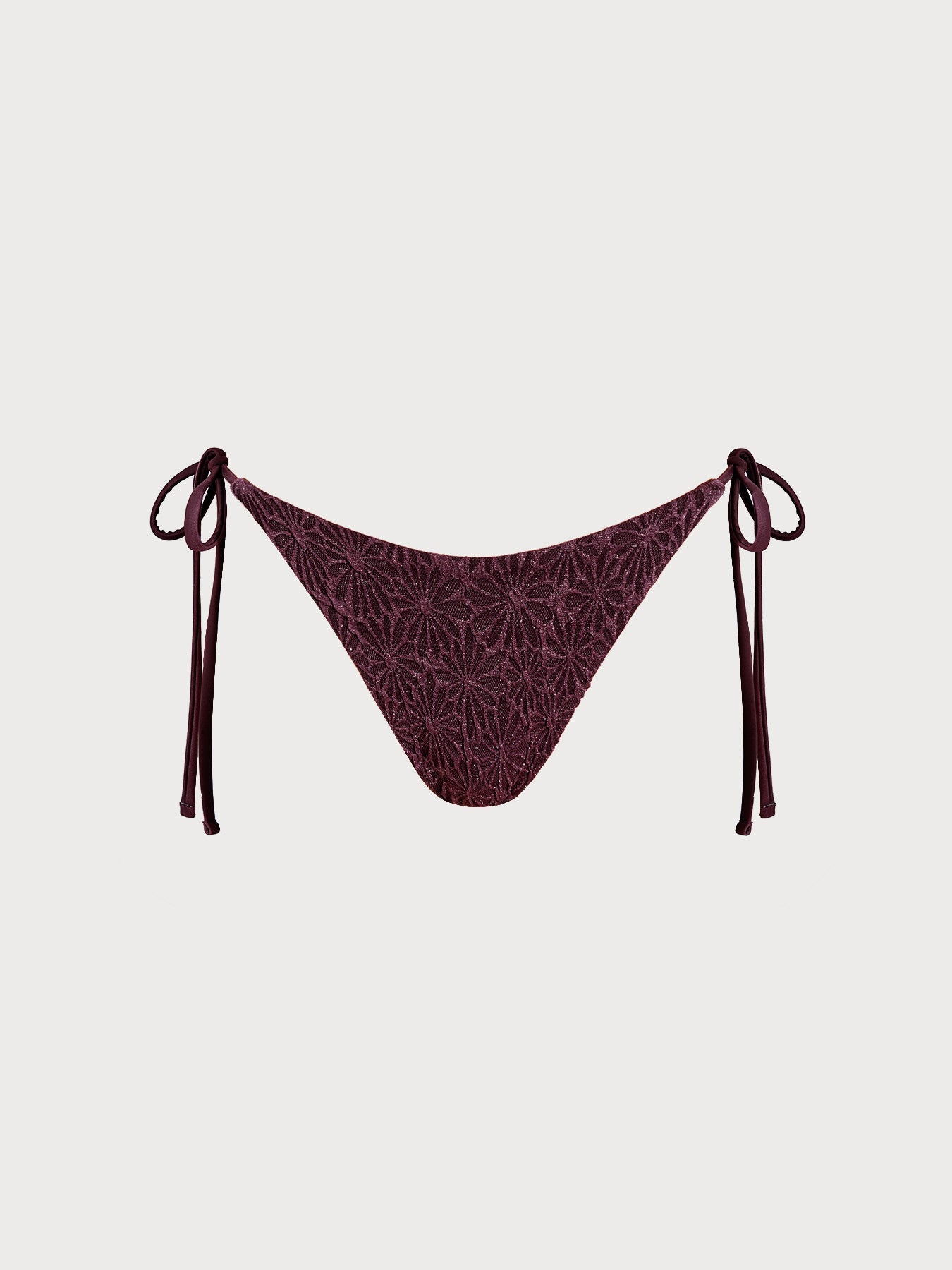 Şık Koyu Kahve Dokulu Bikini Altı - Yaz Modası