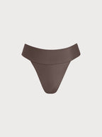 Premium Koyu Kahve Geniş Bel Bikini Altı - ECONYL®